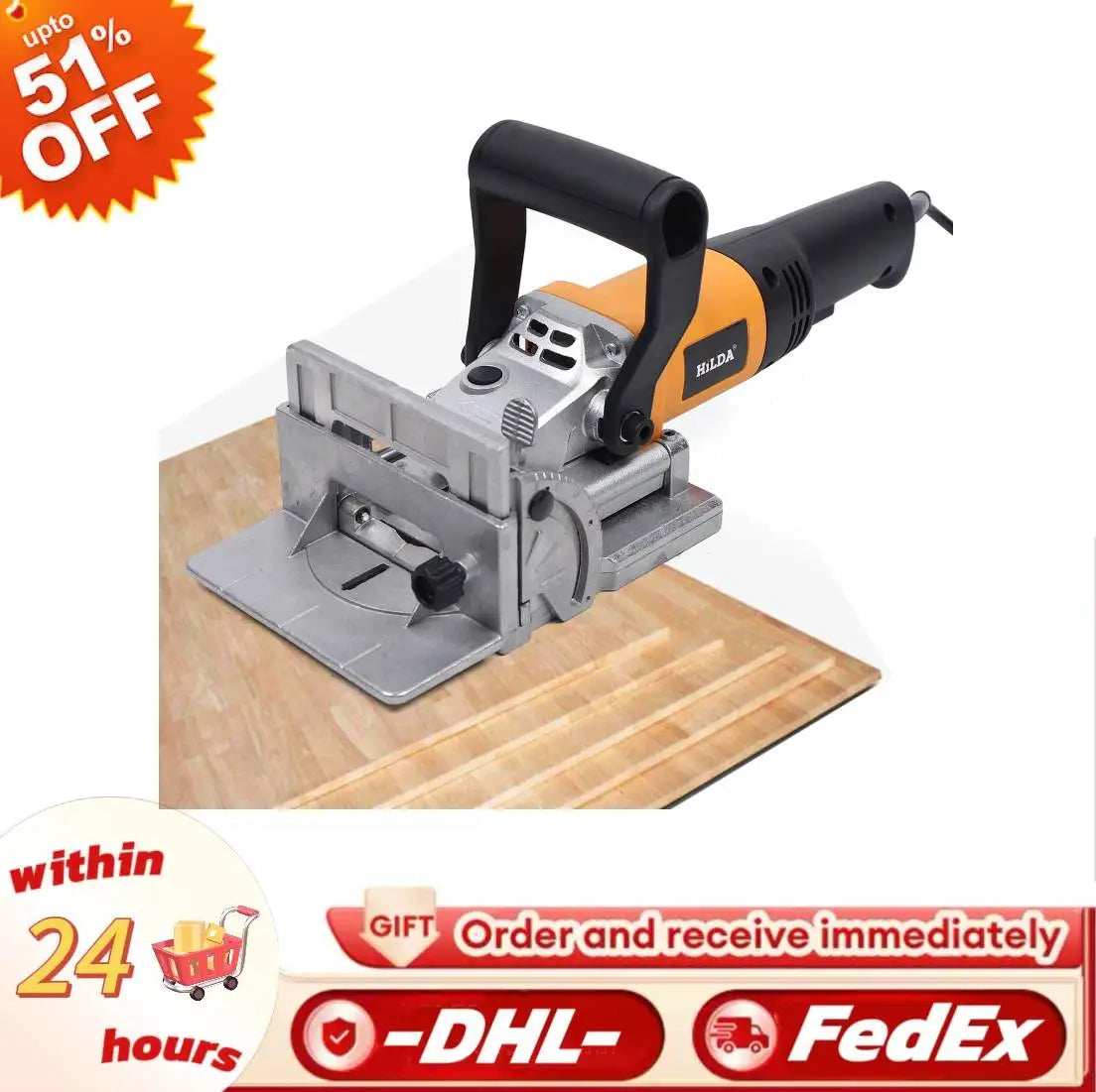 220V notfræser 760W til træ
