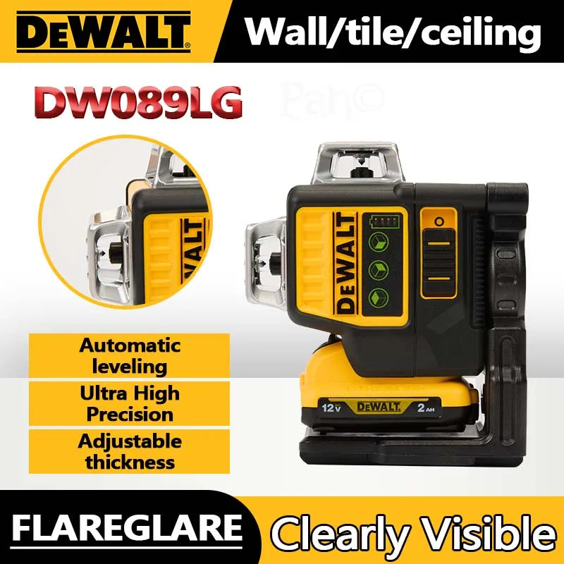 DEWALT DW089LG 360° grøn laser (12V