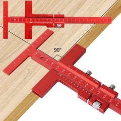 Finjusterings T-lineal i aluminium