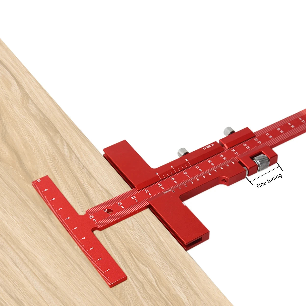 Finjusterings T-lineal i aluminium