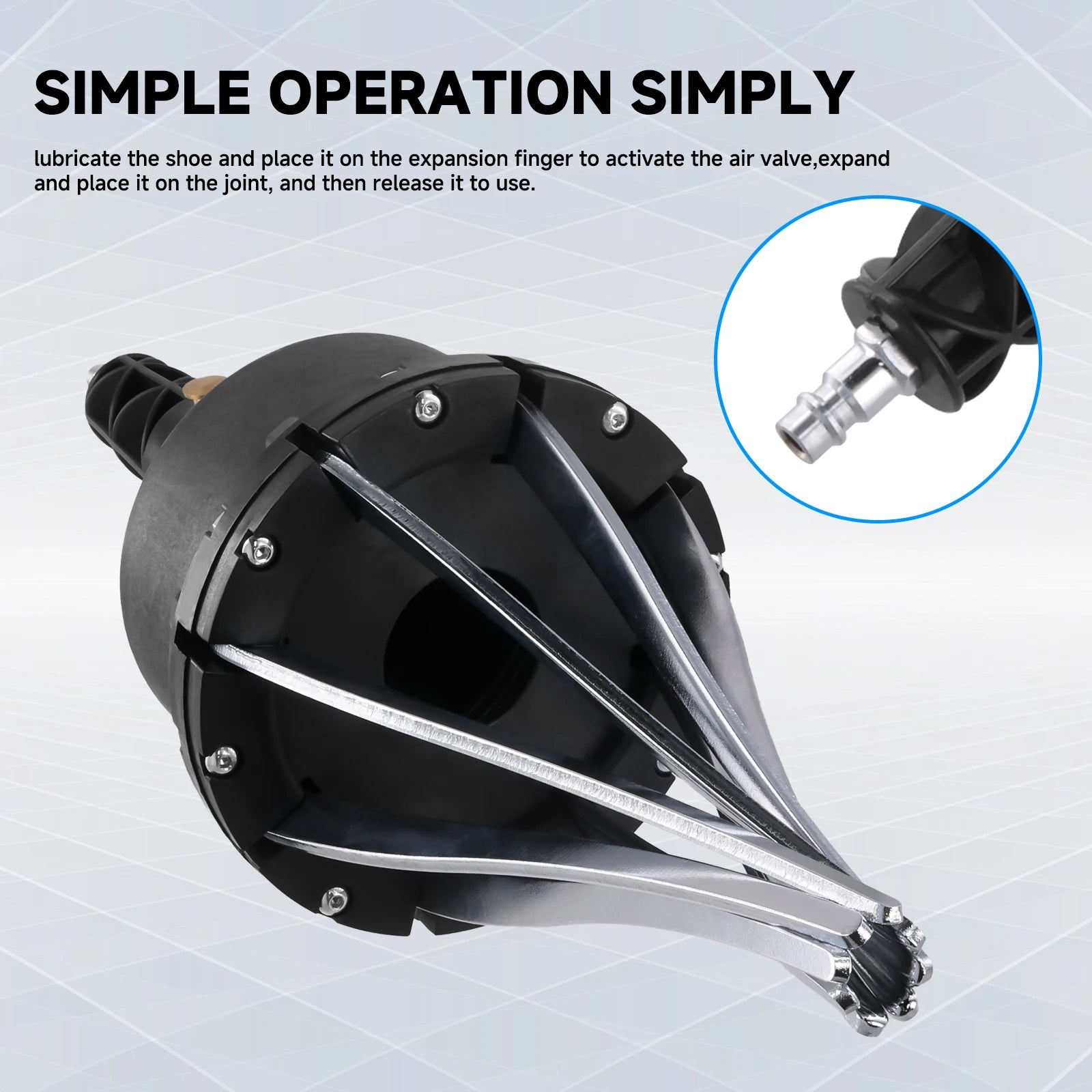 Pneumatisk CV-manchet ekspander